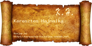 Keresztes Hajnalka névjegykártya